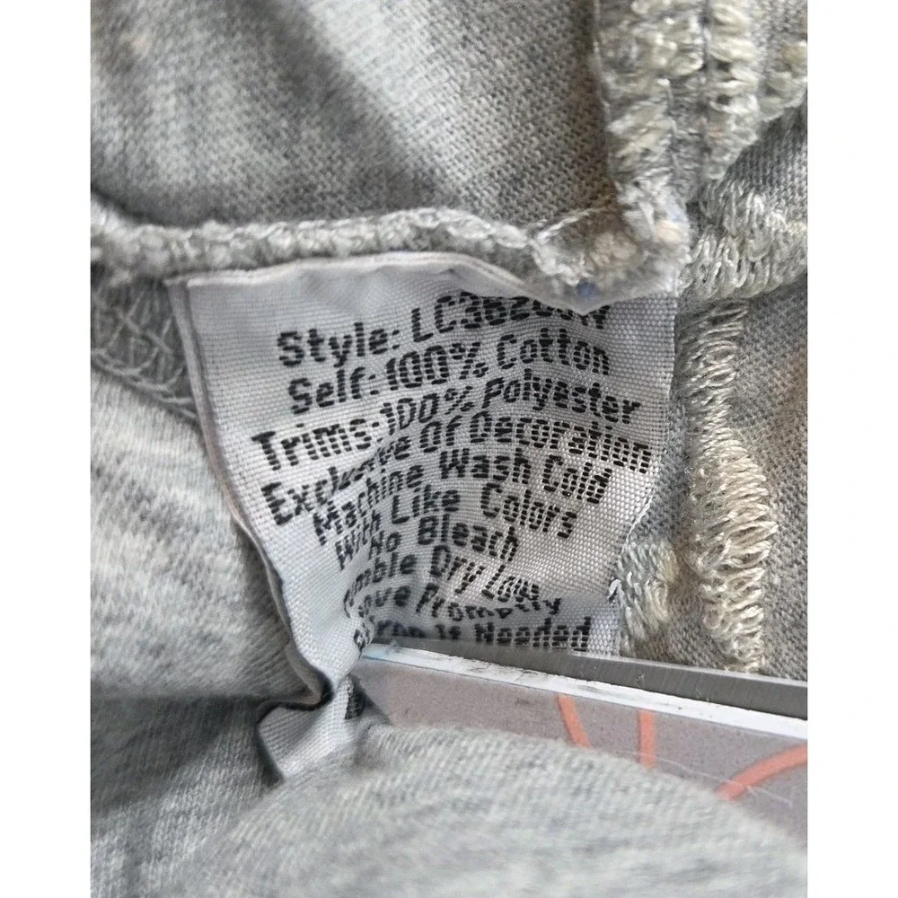 Johnny Was JW Los Angeles Womens Embroidered Cardigan Medium Gray Boho Rose‎ NWT